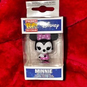 Funko Pocket Pop! Disney Pink Polka Dot Minnie Mouse Vinyl Keychain NIB Figure
